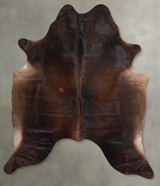 Chocolate X-Large Brazilian Cowhide Rug 7'4"H x 6'3"W #A55927 by Hudson Hides