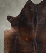 Chocolate X-Large Brazilian Cowhide Rug 7'4"H x 6'3"W #A55927 by Hudson Hides