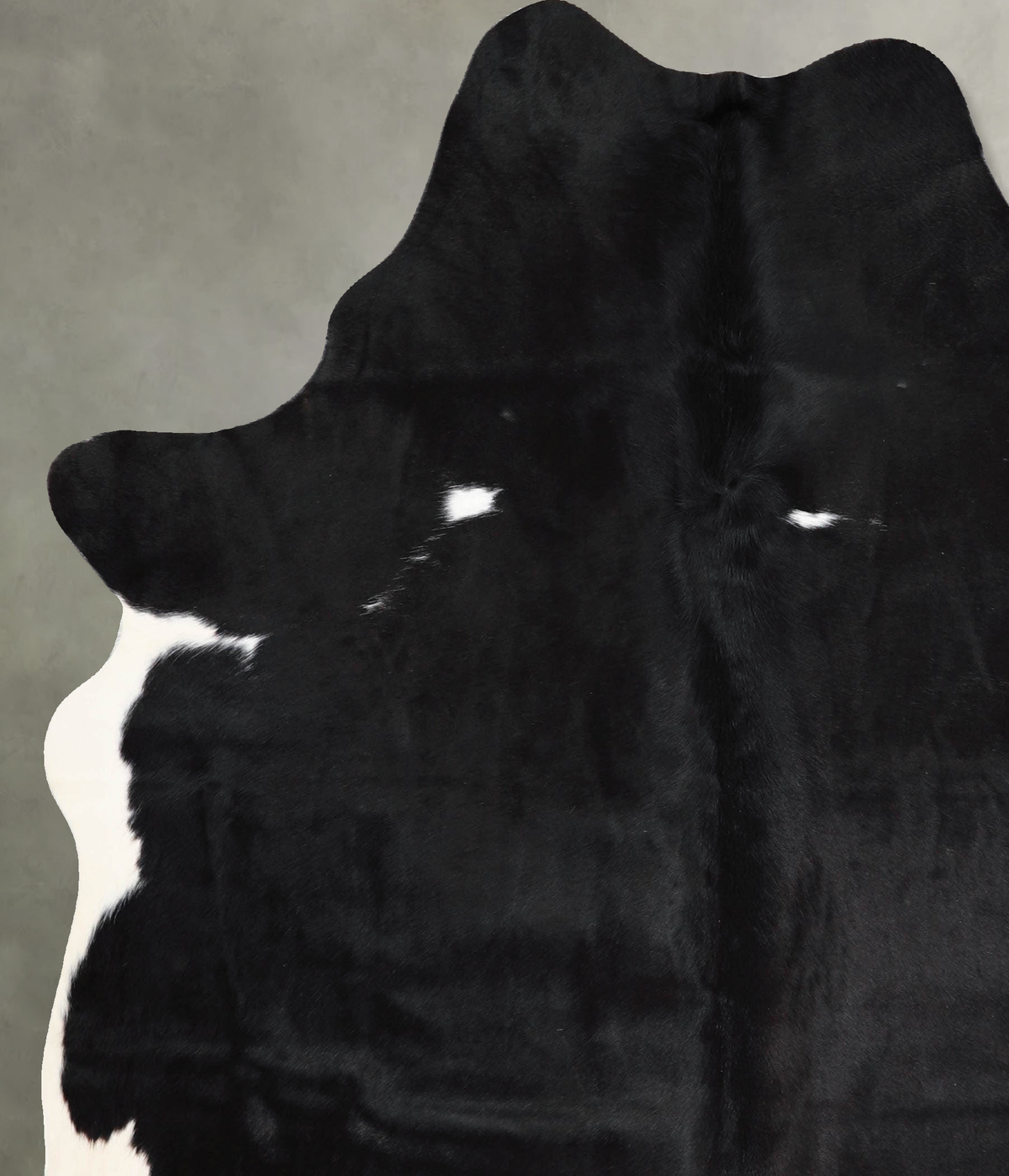 Black and White Large Brazilian Cowhide Rug 6'8"H x 5'7"W #A55934 by Hudson Hides