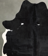 Black and White Large Brazilian Cowhide Rug 6'8"H x 5'7"W #A55934 by Hudson Hides