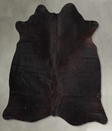 Chocolate Medium Brazilian Cowhide Rug 5'2"H x 5'4"W #A55937 by Hudson Hides