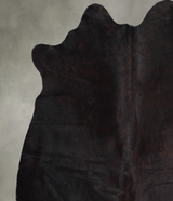 Chocolate Medium Brazilian Cowhide Rug 5'2"H x 5'4"W #A55937 by Hudson Hides