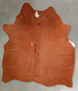 Solid Brown Large Brazilian Cowhide Rug 5'8"H x 5'5"W #A55938 by Hudson Hides