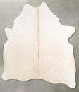 Champagne Large Brazilian Cowhide Rug 6'1"H x 5'0"W #A55939 by Hudson Hides