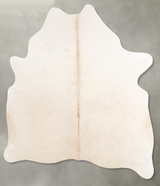 Champagne Large Brazilian Cowhide Rug 6'1"H x 5'0"W #A55939 by Hudson Hides