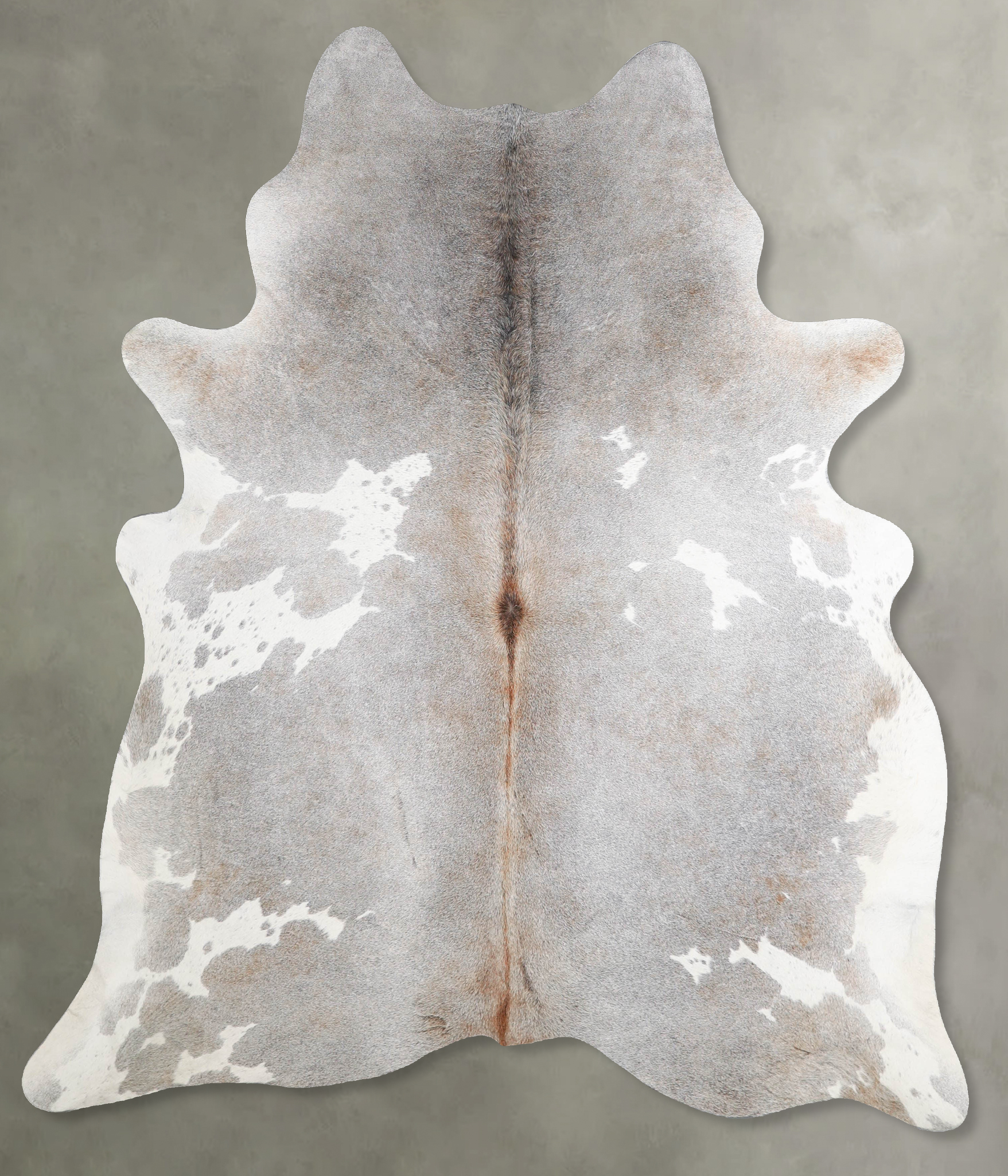 Grey with Beige Cowhide Rug #A55941