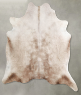 Champagne X-Large Brazilian Cowhide Rug 6'9"H x 6'3"W #A55943 by Hudson Hides