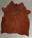 Solid Brown Medium Brazilian Cowhide Rug 5'3"H x 5'1"W #A55944 by Hudson Hides