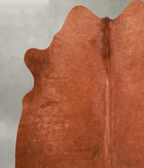 Solid Brown Medium Brazilian Cowhide Rug 5'3"H x 5'1"W #A55945 by Hudson Hides
