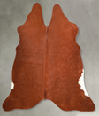 Solid Brown Large Brazilian Cowhide Rug 5'4"H x 6'6"W #A55946 by Hudson Hides