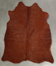 Solid Brown Medium Brazilian Cowhide Rug 4'11"H x 5'4"W #A55947 by Hudson Hides