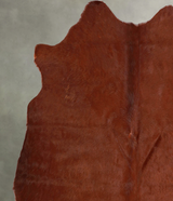 Solid Brown Medium Brazilian Cowhide Rug 4'11"H x 5'4"W #A55947 by Hudson Hides