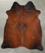 Warm Caramel Medium Brazilian Cowhide Rug 5'7"H x 5'2"W #A55949 by Hudson Hides