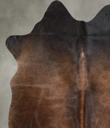 Warm Caramel Medium Brazilian Cowhide Rug 5'6"H x 4'11"W #A55950 by Hudson Hides