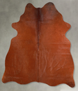 Solid Brown Large Brazilian Cowhide Rug 5'10"H x 5'3"W #A55951 by Hudson Hides