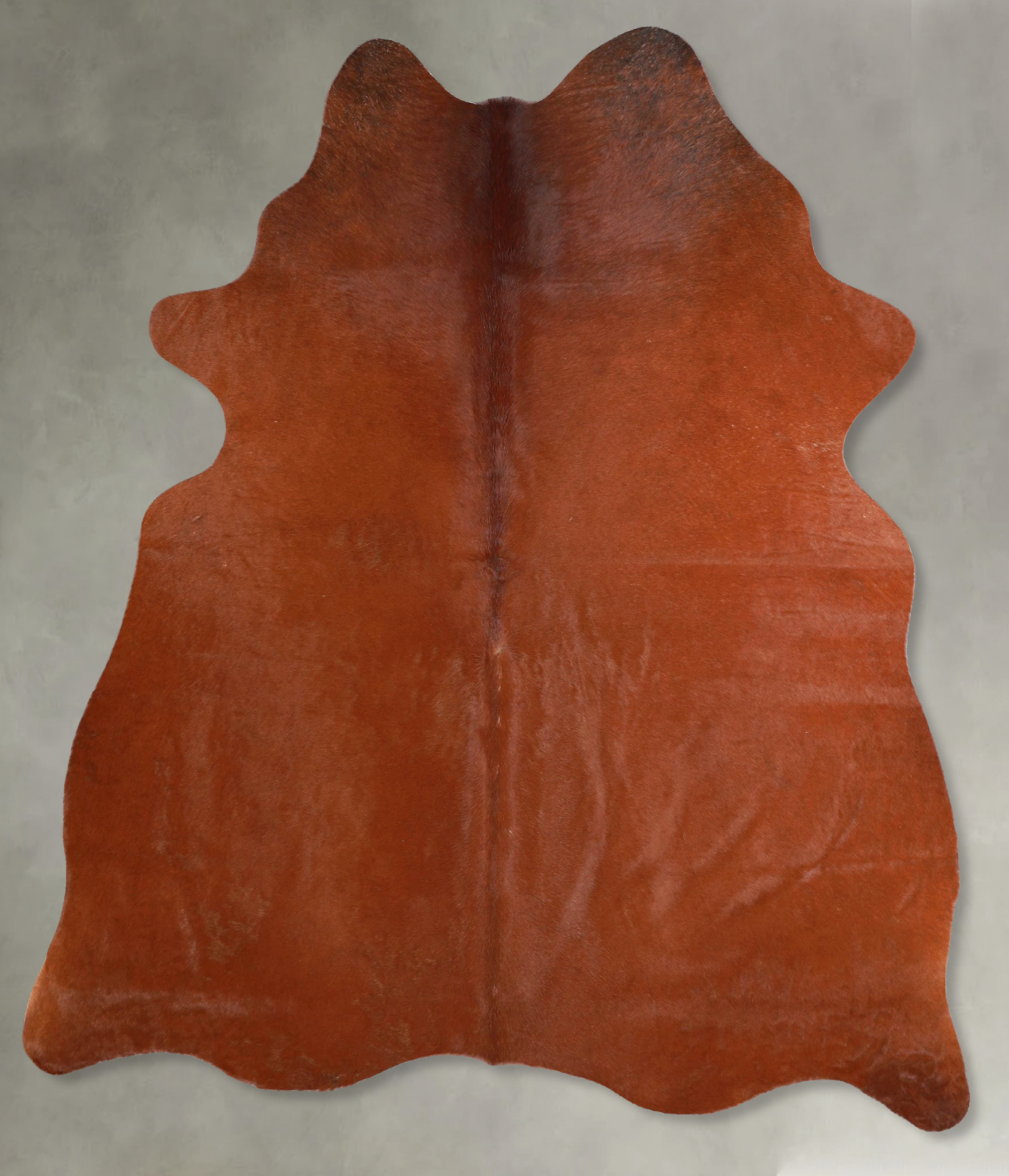 Solid Brown Cowhide Rug #A55951