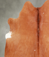 Solid Brown Large Brazilian Cowhide Rug 6'2"H x 5'8"W #A55952 by Hudson Hides