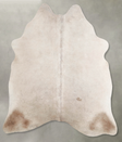 Champagne Large Brazilian Cowhide Rug 6'3"H x 5'9"W #A55954 by Hudson Hides