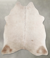 Champagne Large Brazilian Cowhide Rug 6'3"H x 5'9"W #A55954 by Hudson Hides
