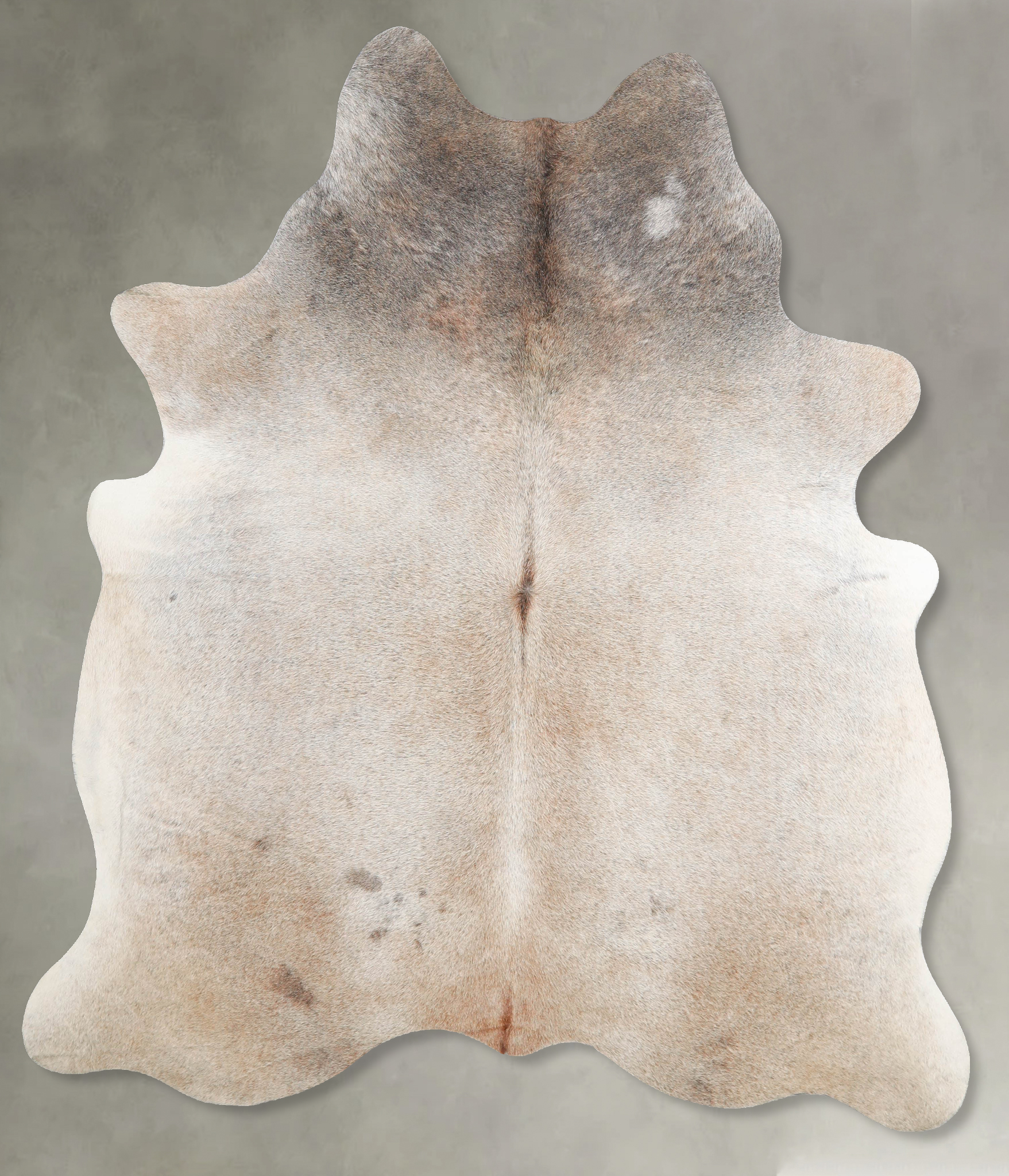 Grey with Beige Cowhide Rug #A55956