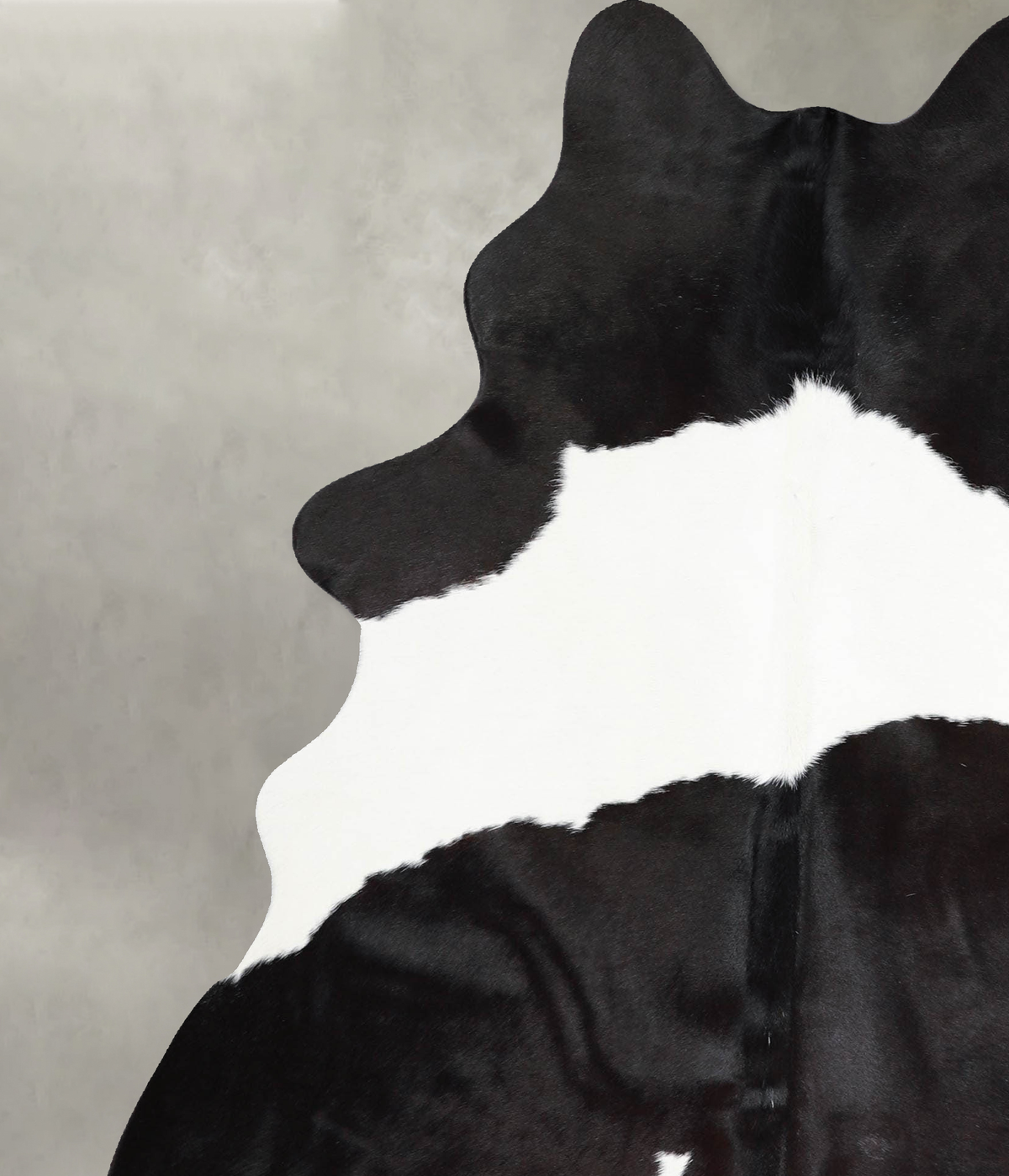 Black and White Large Brazilian Cowhide Rug 6'8"H x 5'1"W #A55957 by Hudson Hides