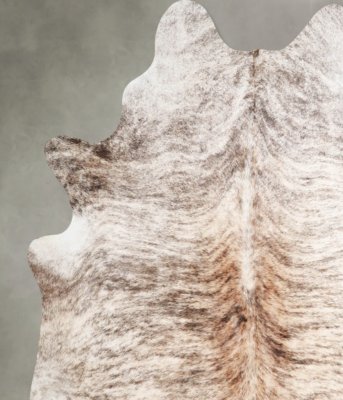Light Brindle X-Large Brazilian Cowhide Rug 7'2"H x 6'3"W #A55960 by Hudson Hides