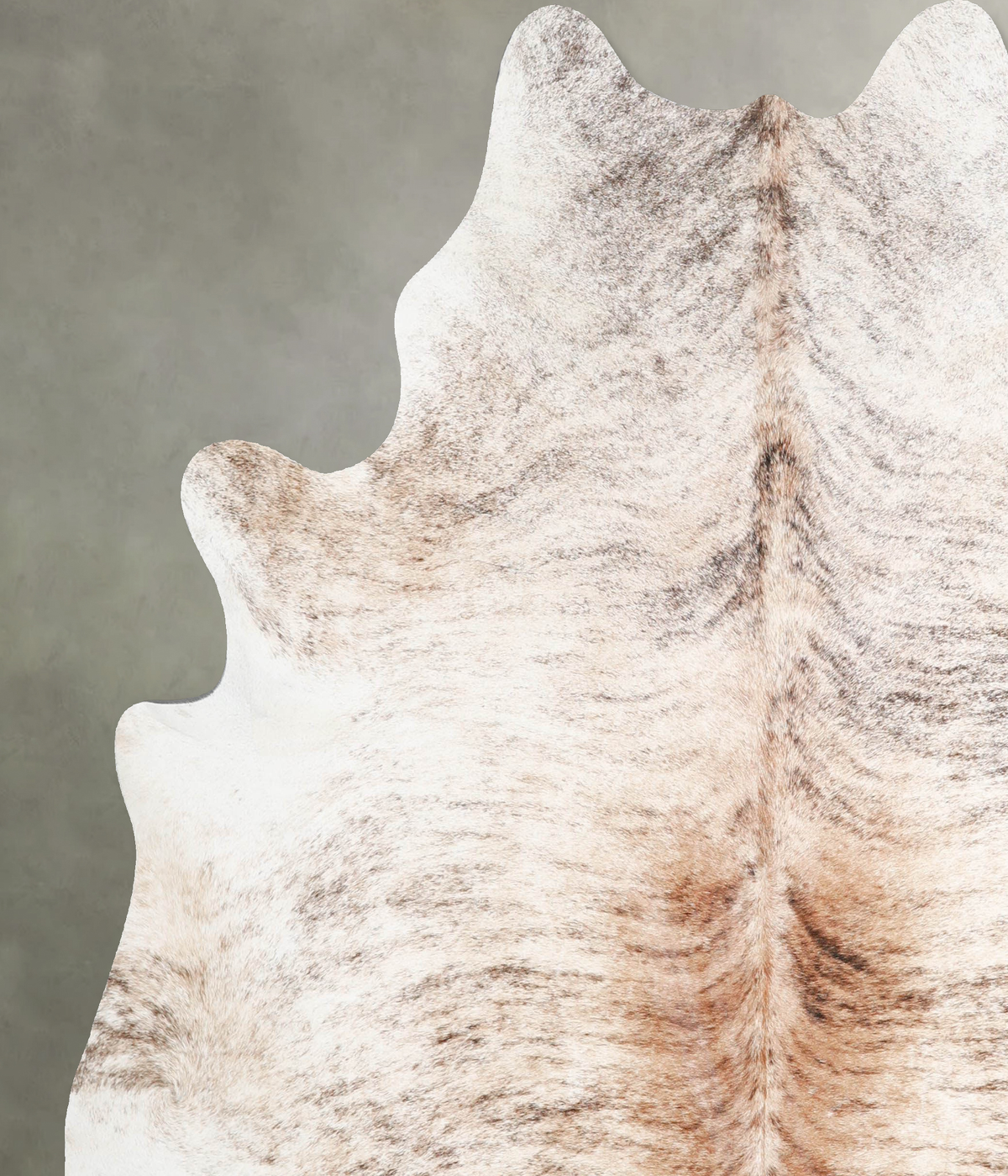 Light Brindle X-Large Brazilian Cowhide Rug 6'10"H x 6'6"W #A55961 by Hudson Hides
