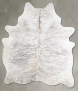 Grey Brindle X-Large Brazilian Cowhide Rug 7'1"H x 5'9"W #A55967 by Hudson Hides