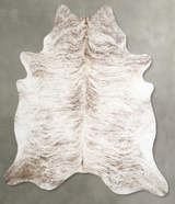 Light Brindle XX-Large Brazilian Cowhide Rug 7'11"H x 7'1"W #A55969 by Hudson Hides