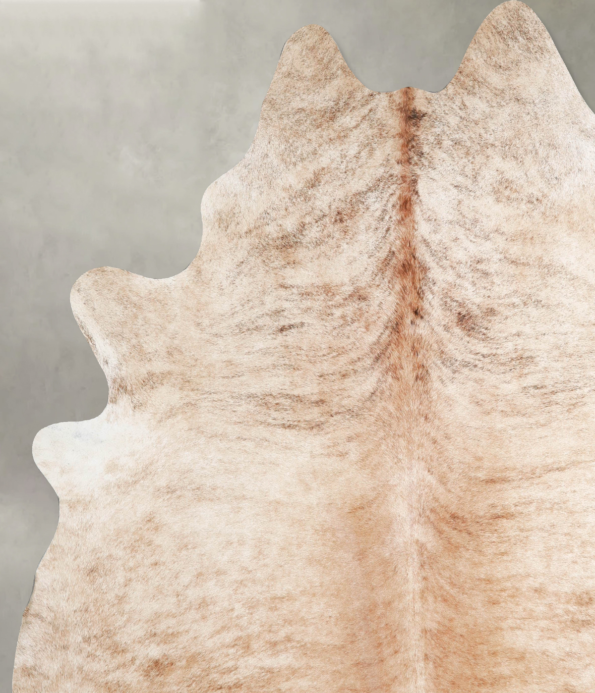 Light Brindle XX-Large Brazilian Cowhide Rug 8'2"H x 7'3"W #A55970 by Hudson Hides