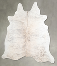 Grey Brindle X-Large Brazilian Cowhide Rug 7'1"H x 7'0"W #A55971 by Hudson Hides