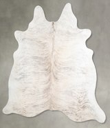 Grey Brindle X-Large Brazilian Cowhide Rug 7'1"H x 7'0"W #A55971 by Hudson Hides