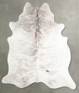 Grey Brindle X-Large Brazilian Cowhide Rug 7'0"H x 6'4"W #A55972 by Hudson Hides