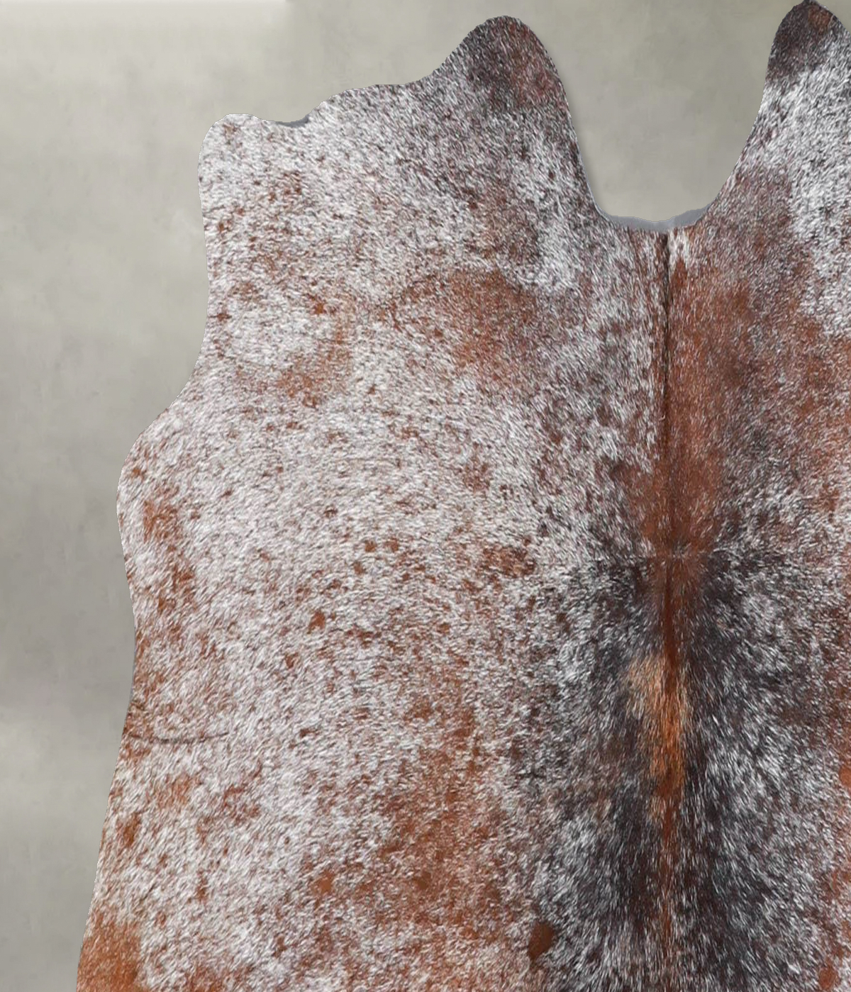 Salt and Pepper Brown Medium Brazilian Cowhide Rug 3'2"H x 4'2"W #A55975 by Hudson Hides