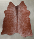 Salt and Pepper Brown Medium Brazilian Cowhide Rug 4'1"H x 4'3"W #A55977 by Hudson Hides