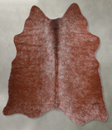 Salt and Pepper Brown Medium Brazilian Cowhide Rug 4'1"H x 4'3"W #A55977 by Hudson Hides