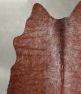 Salt and Pepper Brown Medium Brazilian Cowhide Rug 4'1"H x 4'3"W #A55977 by Hudson Hides