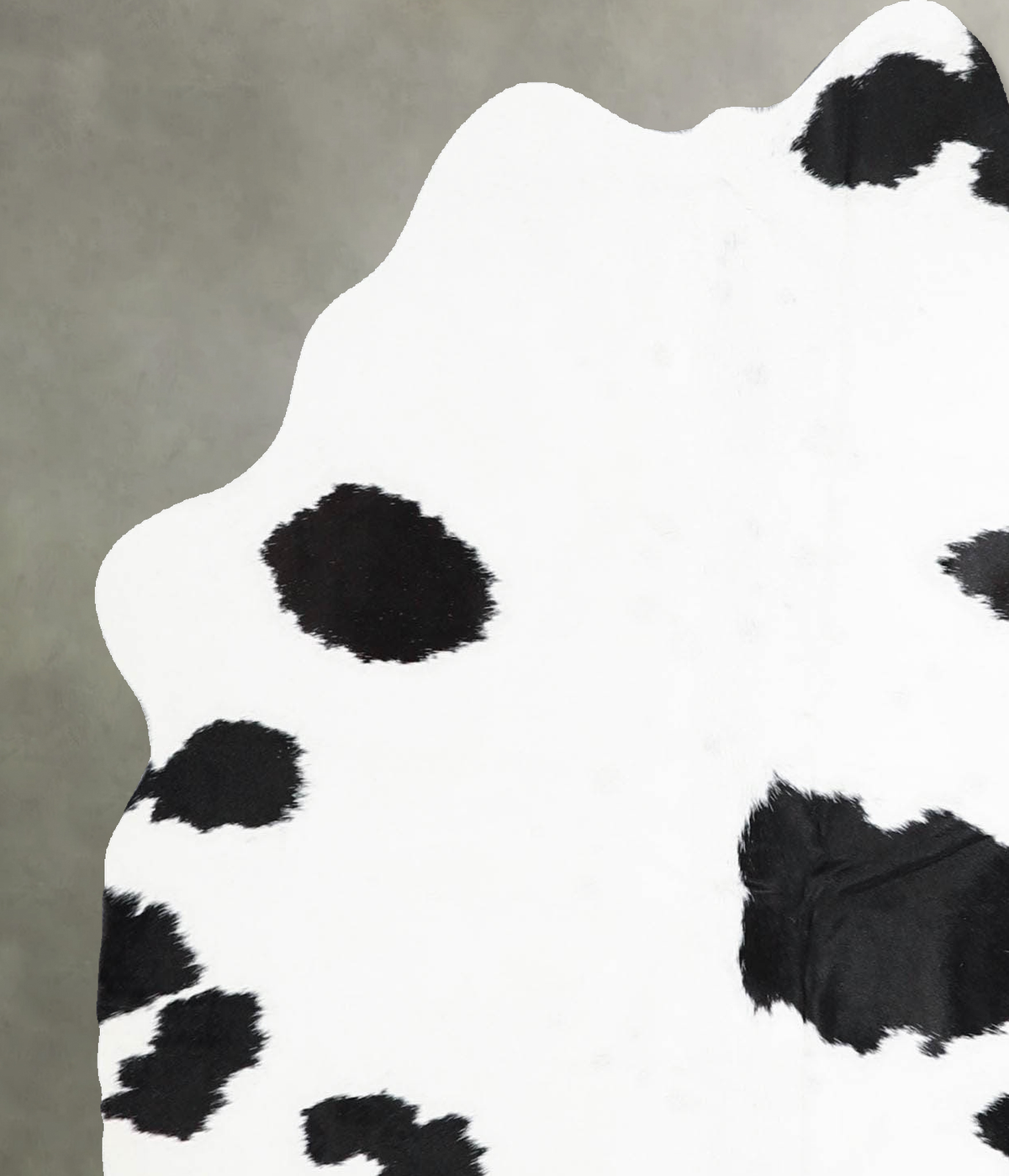 Black and White Medium Brazilian Cowhide Rug 4'8"H x 3'10"W #A55983 by Hudson Hides