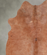 Solid Brown Medium Brazilian Cowhide Rug 5'7"H x 5'2"W #A55990 by Hudson Hides