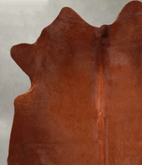 Solid Brown Large Brazilian Cowhide Rug 6'6"H x 5'6"W #A55991 by Hudson Hides