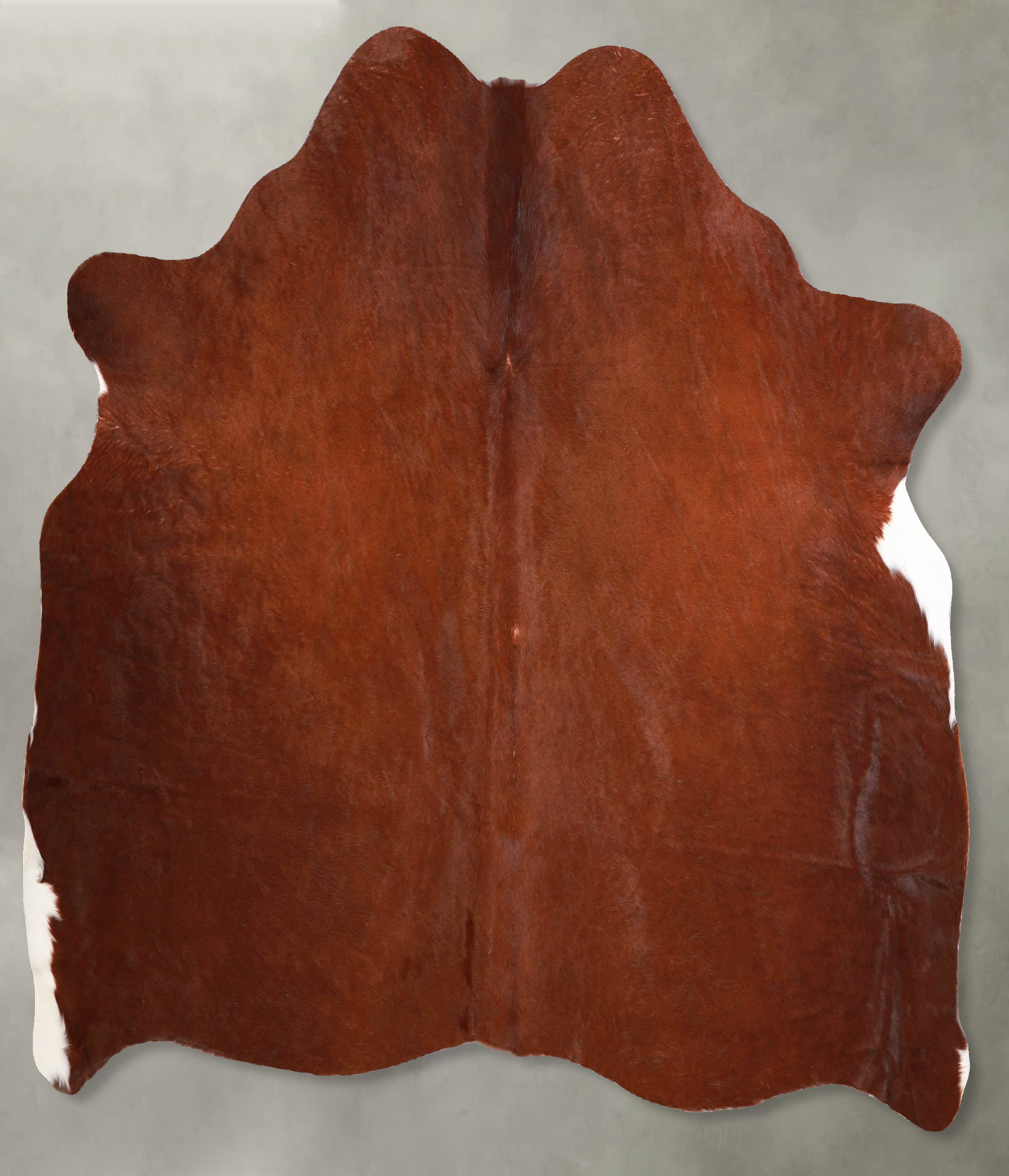 Solid Brown Cowhide Rug #A55993