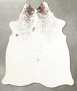Tricolor Medium Brazilian Cowhide Rug 5'9"H x 5'0"W #A55994 by Hudson Hides