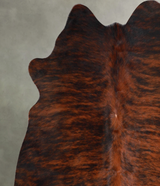 Dark Brindle Large Brazilian Cowhide Rug 5'6"H x 5'6"W #A55995 by Hudson Hides