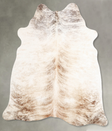 Light Brindle Medium Brazilian Cowhide Rug 5'6"H x 5'2"W #A55997 by Hudson Hides