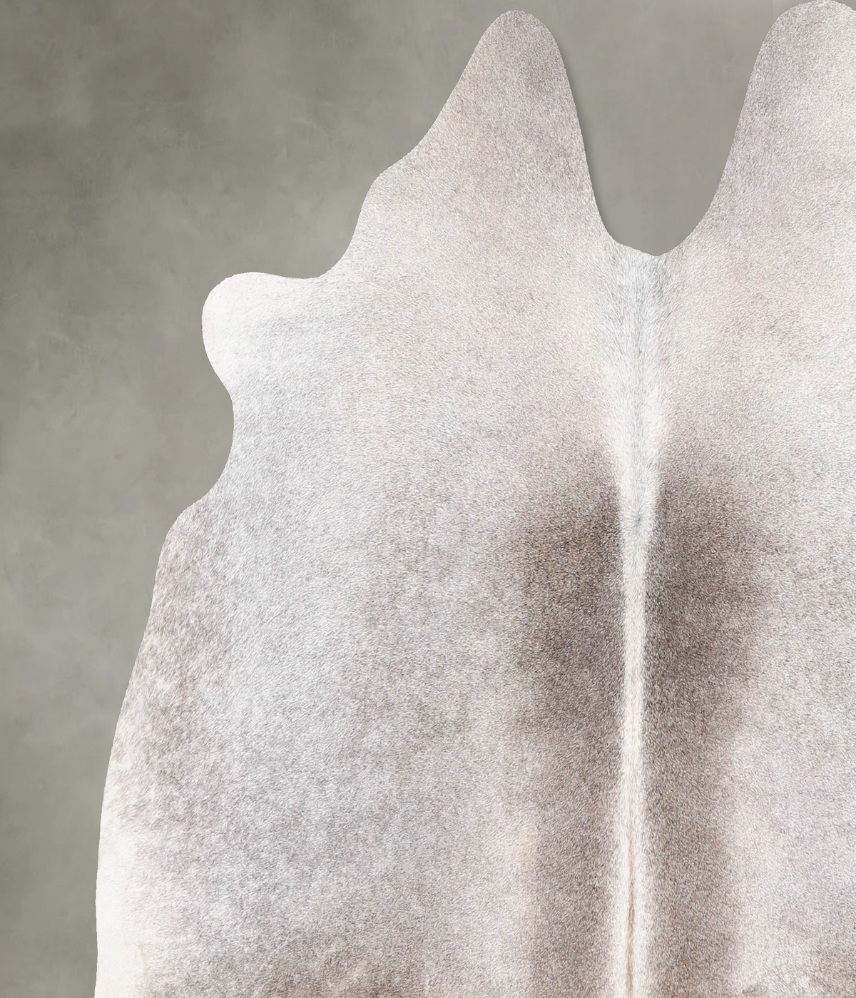 Grey with Beige Large Brazilian Cowhide Rug 5'10"H x 6'4"W #A55998 by Hudson Hides