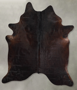 Chocolate X-Large Brazilian Cowhide Rug 7'4"H x 6'6"W #A55999 by Hudson Hides