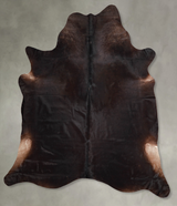 Chocolate XX-Large Brazilian Cowhide Rug 7'6"H x 6'10"W #A56000 by Hudson Hides