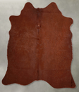 Solid Brown Medium Brazilian Cowhide Rug 5'2"H x 5'3"W #A56005 by Hudson Hides