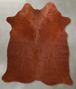 Solid Brown Medium Brazilian Cowhide Rug 5'7"H x 5'1"W #A56008 by Hudson Hides