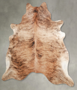 Medium Brindle X-Large Brazilian Cowhide Rug 6'10"H x 6'5"W #A56009 by Hudson Hides